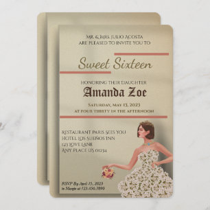 Invitation sweet sixteen