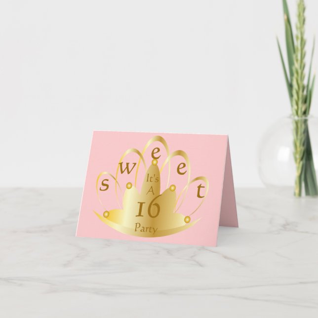 Invitation Sweet Sixteen (Devant)