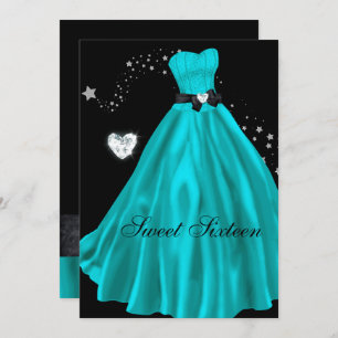 Invitation SWEET SIXTEEN 16e fête d'anniversaire