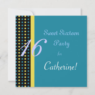 Invitation sweet sixteen anniversaire