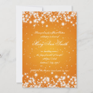 Invitation sweet sixteen Anniversaire Fête Hiver Étincelle Or