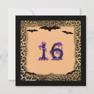 Invitation Sweet sixteen Anniversaire, Halloween