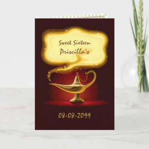 Invitation sweet sixteen arabe, marocain, 4 visages, 5x7