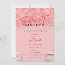 sweet sixteen de parties scintillant rose rose