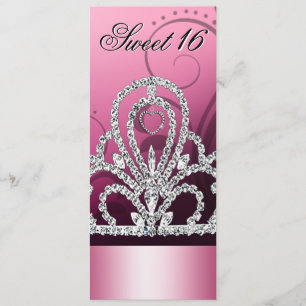 Invitation Sweet sixteen de Tiara (rose)
