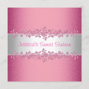 Invitation Sweet sixteen des Roses Roses Roses Roses Rose