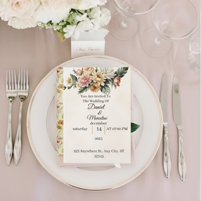 Invitation Sweet sixteen d'or Rose rose rose roux rustique (Créateur téléchargé)