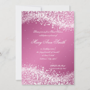 Invitation Sweet sixteen fête d'anniversaire Sparkling Wave P