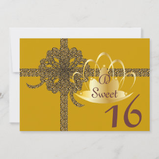 Invitation Sweet sixteen Monogramme Jungle Invitation-Personn