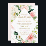Invitation Sweet sixteen or rose rose floral<br><div class="desc">Sweet sixteen floral plus moderne Invitations dans le Little Bayleigh Store!</div>
