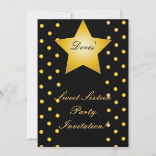 Invitation Sweet Sixteen personnalisable avec des