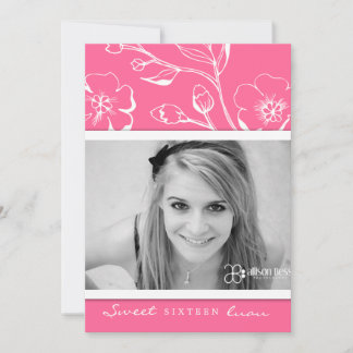 Invitation Sweet sixteen rose 311