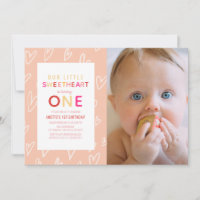 Sweetheart Pink Valentine's Day 1er anniversaire P