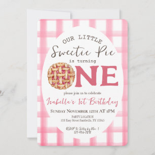Invitation Sweetie Pie 1er anniversaire