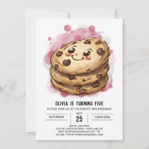 Invitation Sweets en ligne Pastel Cookies Anniversaire