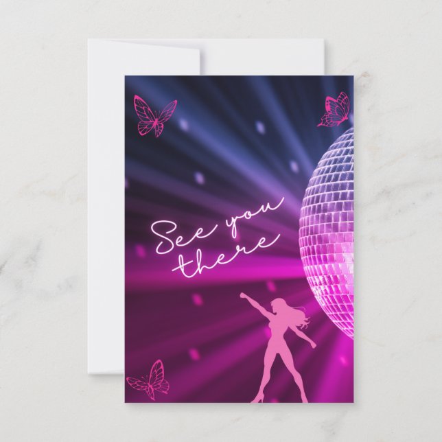 Invitation Swiftie inspiré Sweet 16 anniversaire fête (Dos)