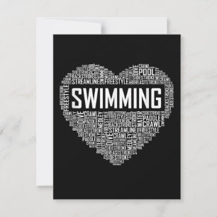 Invitation Swimming Heart Coach Swimmer Venin Swim Lover Toxi