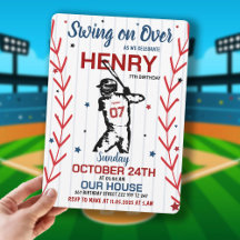 Swing on Over | Fête d'anniversaire de baseball