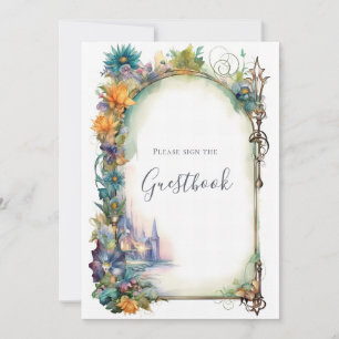 Invitation Symbole Baby shower Dragon Storybook Guestbook