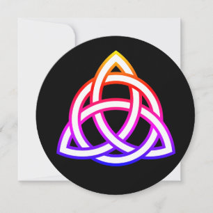 Invitation Symbole celtique de la Trinité Nœud Triquetra Wicc