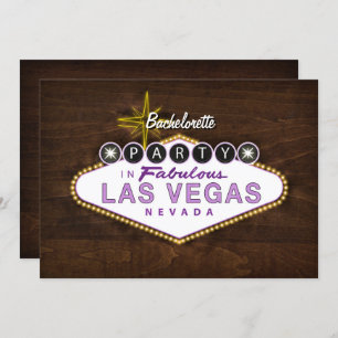 Invitation Symbole chic Las Vegas Bachelorette Party Invitati