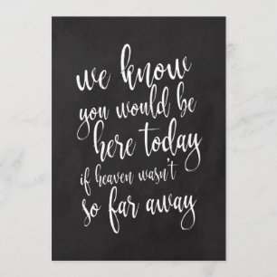 Invitation Symbole commémoratif du tableau noir abordable pou