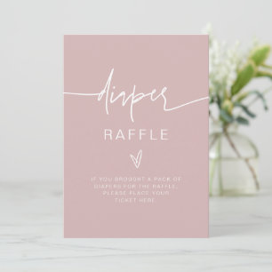 Invitation SYMBOLE DE JEU MARLO Bohemian Dusty Blush Diaper