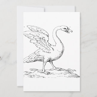 Invitation Symbole de l'amour et de la fidélité Swan Fine Art