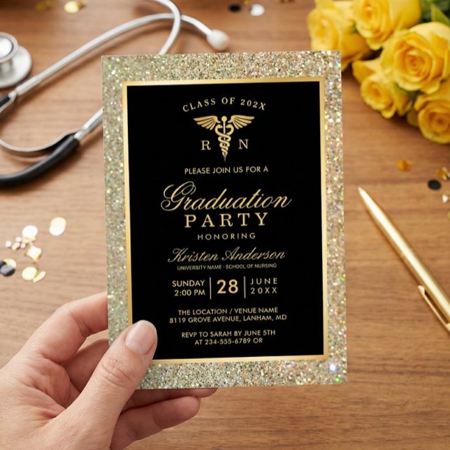 Invitation Symbole de l'école Médicale de soins infirmiers (Créateur téléchargé)