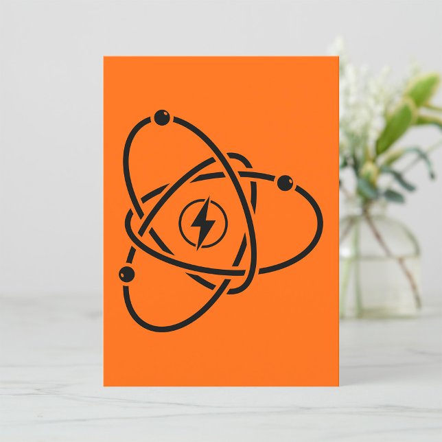 Invitation Symbole de l'énergie atomique Science et technolog (Créateur téléchargé)
