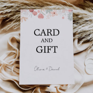 Invitation Symbole de mariage et de cadeau fleur sauvage