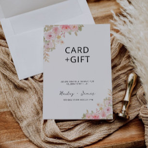 Invitation Symbole de mariage et de cadeau rose