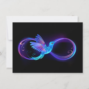 Invitation Symbole de Neon Infinity par Glowing Hummingbird