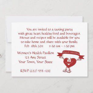 Invitation Symbole de sensibilisation à la cardiologie de l'h