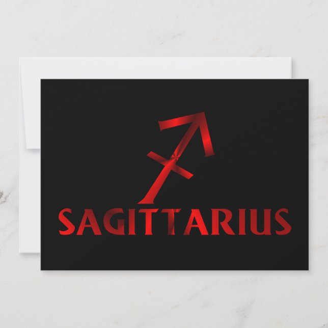Invitation SYMBOLE D'Horoscope DE Sagittarius (Devant)