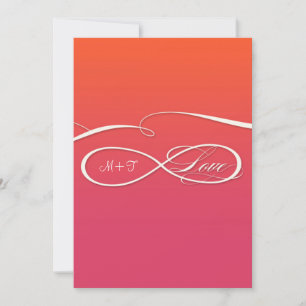 Invitation Symbole d'infini signe Infinite Mariage d'amour Om