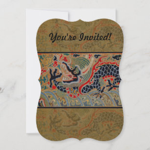 Invitation Symbole dragon chinois Antique asiatique