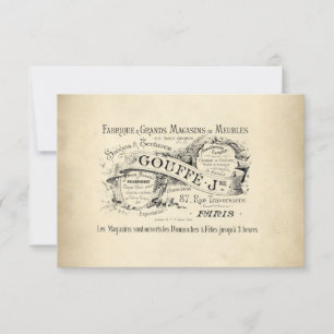 Invitation Symbole du grand magasin français