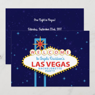 Invitation Symbole du Las Vegas Bachelorette Party