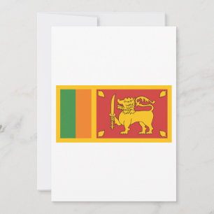 Invitation Symbole du lion du drapeau national du Sri Lanka