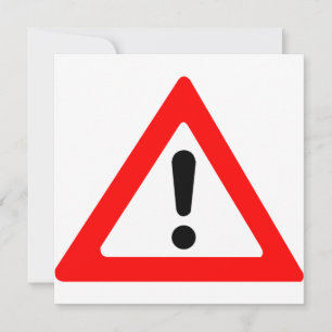 Invitation Symbole du triangle d'attention