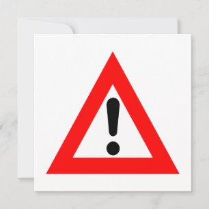 Invitation Symbole du triangle d'attention