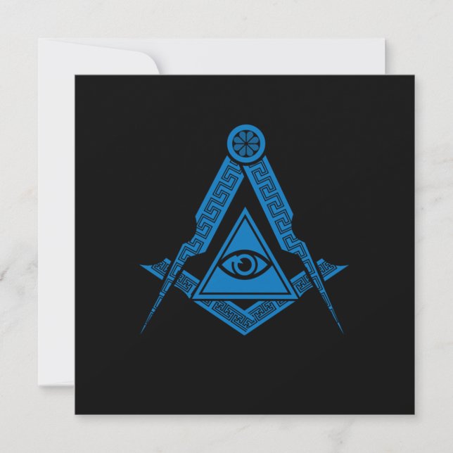 Invitation Symbole Illuminati Triangle Conspiration Cadeau Ma (Devant)