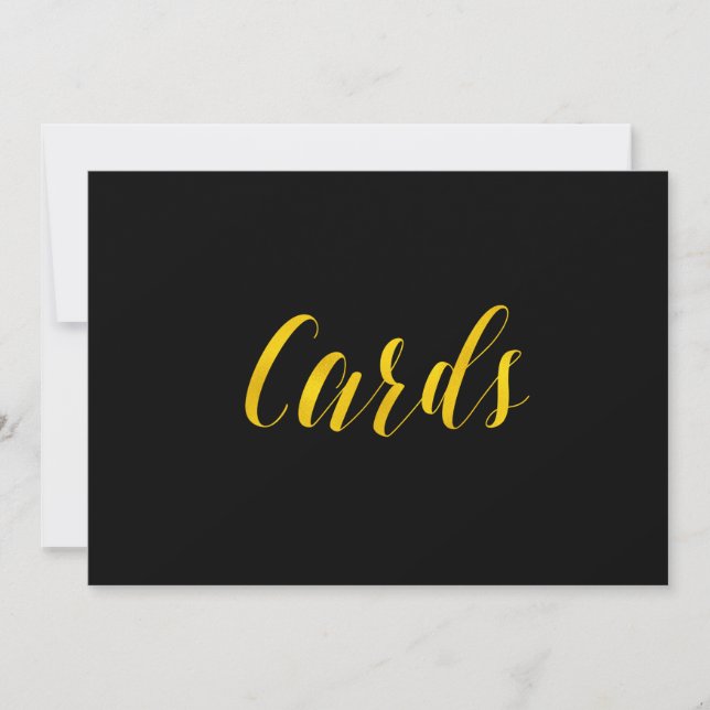 Invitation Symbole Mariage Chic Faux Gold Foil (Devant)