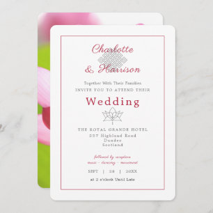 Invitation Symbole Mariage de Lotus Flower Hindu Karma