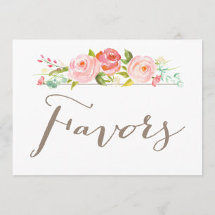Invitation Symbole rose Garden Faveurs de mariage