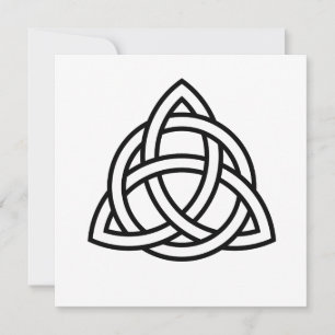 Invitation Symbole triquetra de noeud de trinité celtique