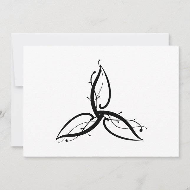 Invitation Symbole Triquetra Odin Norse Wicca (Devant)