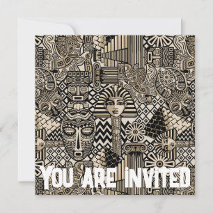 Invitation Symboles historiques anciens Style de tatouage