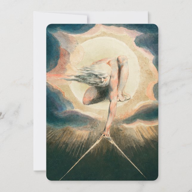 Invitation Symbolisme antique William Blake Earth Compass (Devant)